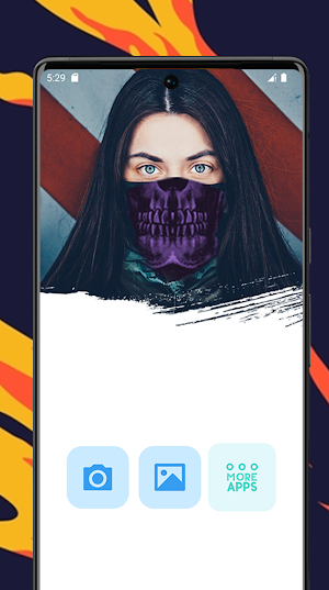 Cagoule Face Mask Photo Editor Screenshot 0