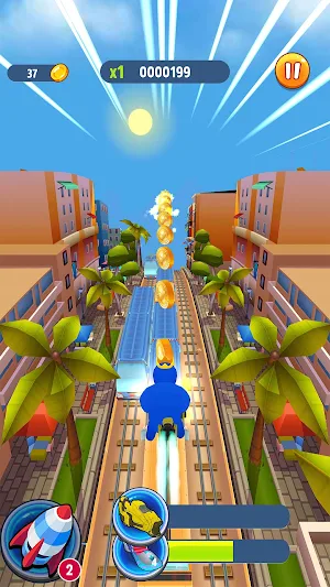 Subway Runner: Blue Friends Screenshot 3