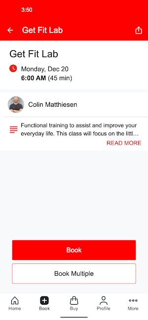 Athletic Form Screenshot 2