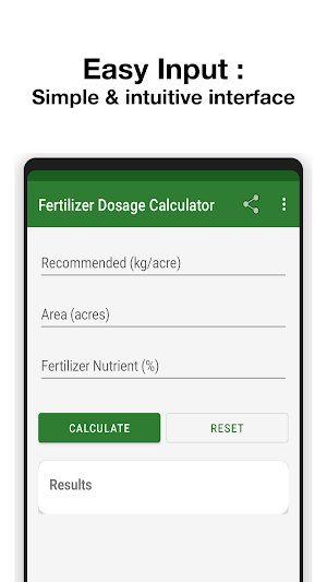 Fertilizer Dosage Calculator Screenshot 0
