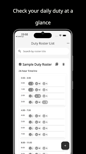 Simple Duty Roster Screenshot 1