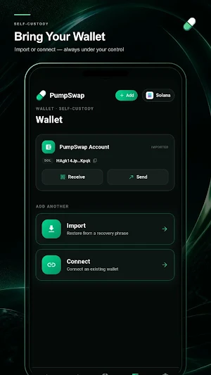 Pumpswap Wallet: Solana Screenshot 1