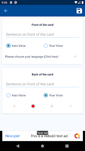 voice flashcards Screenshot 3
