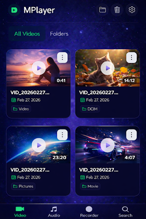 MPlayer - Video, Music & Clips Screenshot 1