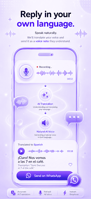 ReplyLingo: Voice Translator Screenshot 1