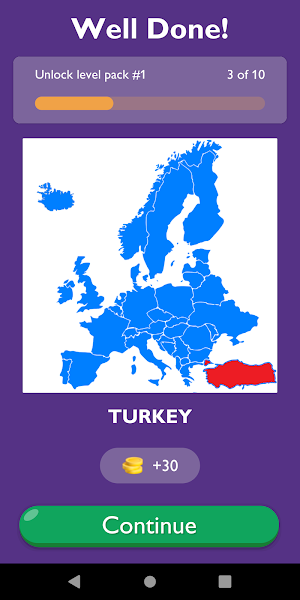 Guess European Country On Map Screenshot 3