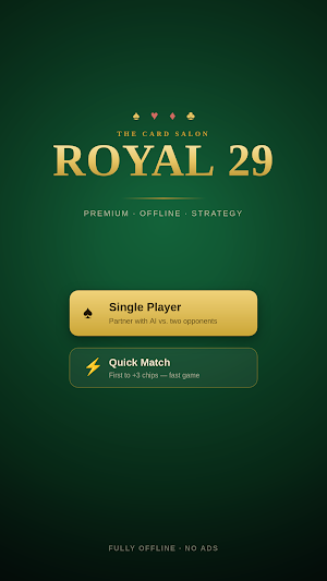 Royal 29 - Offline Card Game Screenshot 1
