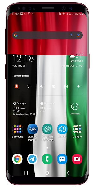 UAE Flag Live Wallpaper Screenshot 1