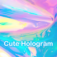 Colorful  Wallpaper Cute Hologram Theme