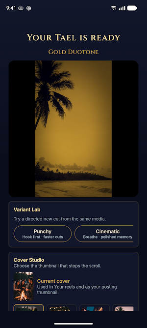 Tael - Cinematic Video Maker Screenshot 2