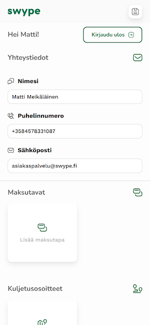 Swype for Couriers Screenshot 1