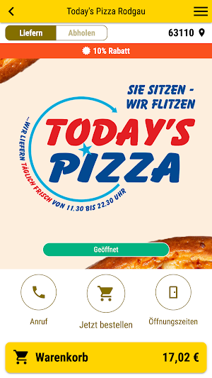 Today's Pizza Rodgau Screenshot 0