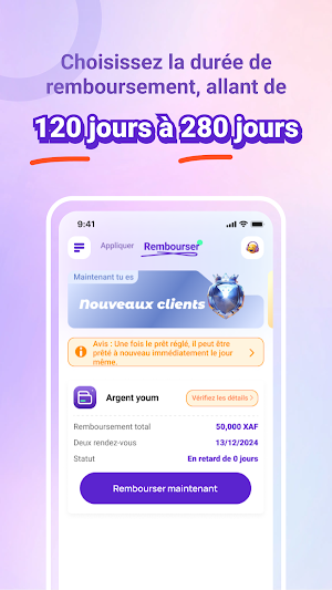 Argent youm-app de prêt sûre Screenshot 1