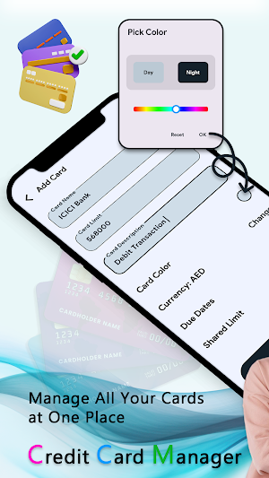Credit Card Manager Screenshot 1