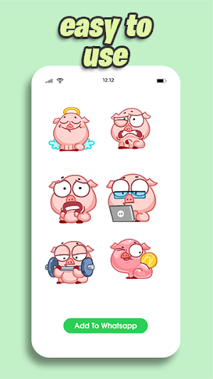 Cute Pig - WASticker Screenshot 2