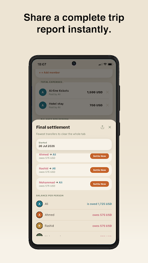 Toge: Split Trip Expenses Screenshot 3