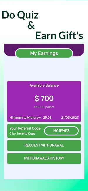 Real Cash Quiz Screenshot 1