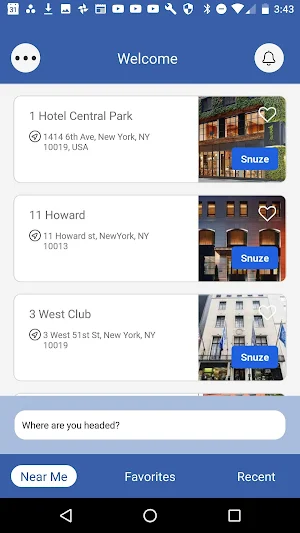 Snuze App Screenshot 1