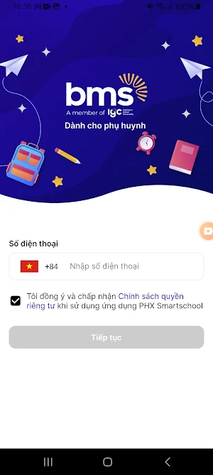 BMS - Phụ huynh Screenshot 0
