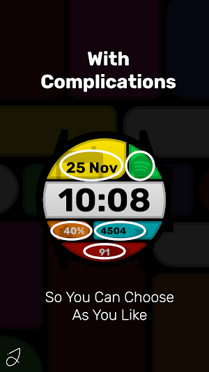 Simple Widget Watch Face v2 Screenshot 1