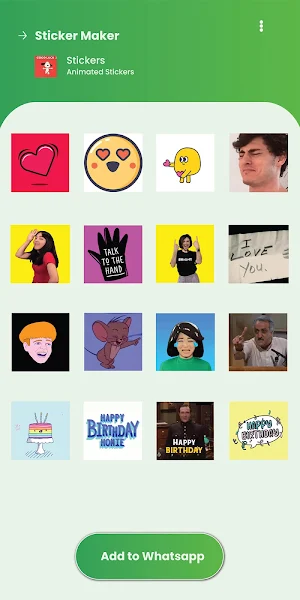 Animated Stickers for Whatsapp - WAStickersApp Screenshot 3