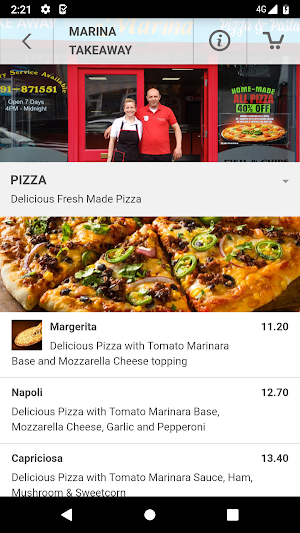 Marina Takeaway Restaurant Screenshot 2