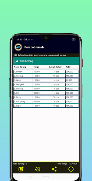 Catatan Stock Gudang V2 Screenshot 3