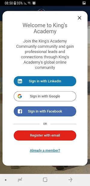King’s Alumni Screenshot 1