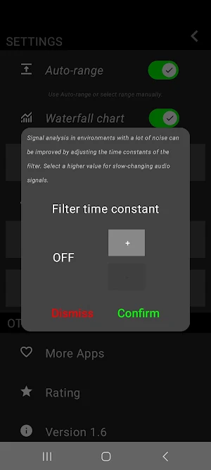 Spectrum analyzer Screenshot 3