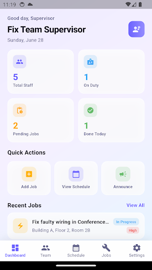 Fix Team Supervisor Screenshot 0