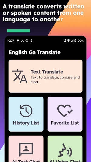 English Ga Translate Screenshot 1