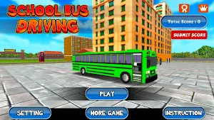 3D School Bus Driving Screenshot 0