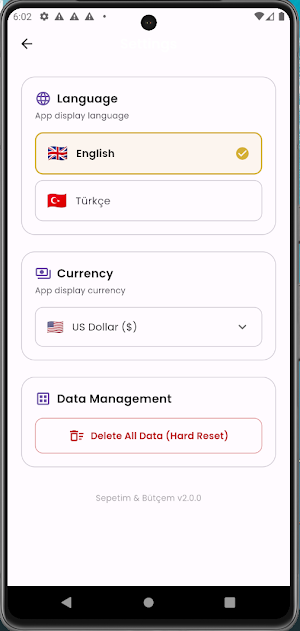 Sepetim & Bütçem Screenshot 1