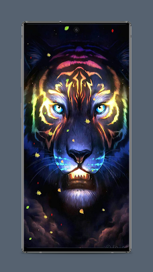 Neon Tiger Wallpaper Screenshot 0