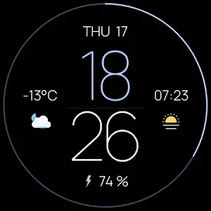 Awf MNML Thin - watch face Screenshot 3
