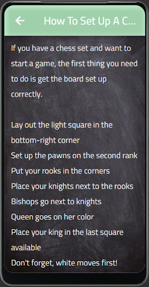 chess starting position Screenshot 2