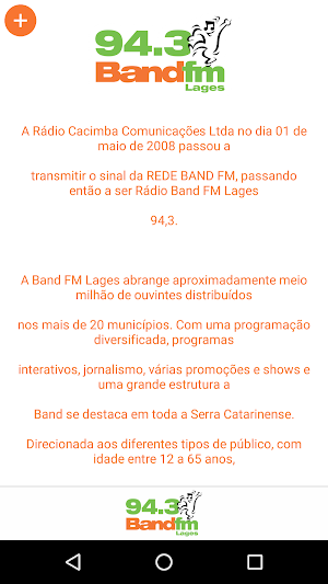 Band FM Lages Screenshot 2