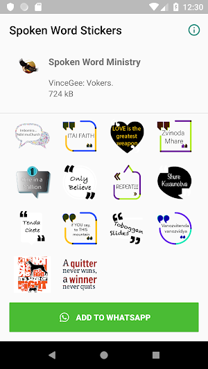Spoken Word Stickers Screenshot 0