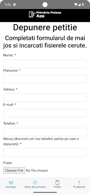 Comuna Poiana App Screenshot 2
