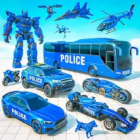 Police Robot Car Shooting Game