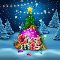 Christmas Snowy Tree-Wallpaper