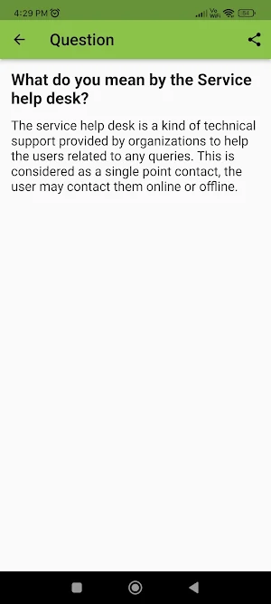 Help Desk Interview Question Screenshot 1