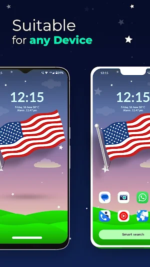 USA America Flag - US Flag LWP Screenshot 3