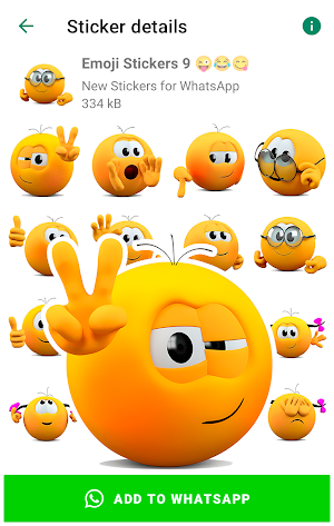 Emoji Stickers for WhatsApp Screenshot 0