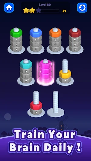 Magic Nut - Match Sort Puzzle Screenshot 1