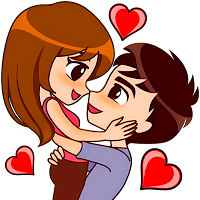 Love Story Stickers