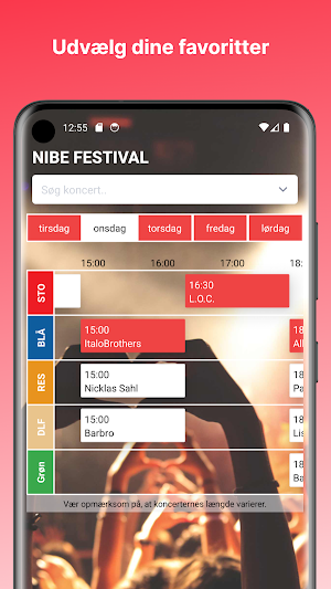 FestivalProgram Screenshot 2