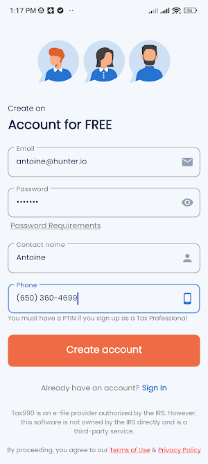 File 8868 Online Screenshot 0