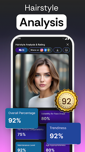 Hair Styler App - Try On NHair Screenshot 1