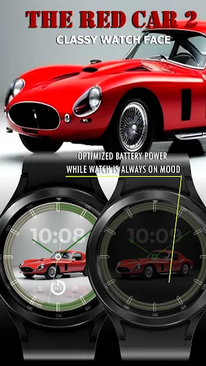 Red Car 2 - Watch Face Screenshot 2